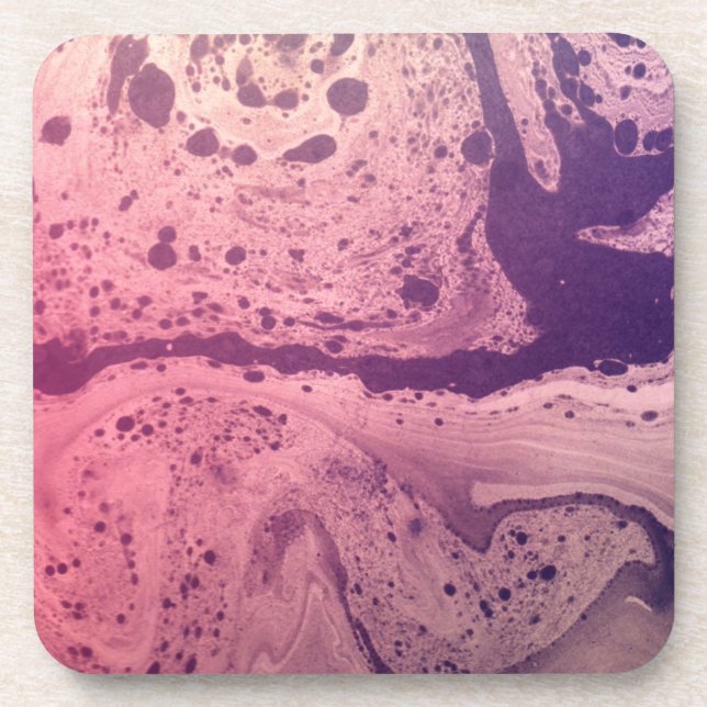 Posavasos Papel púrpura psicodélico (Frente)