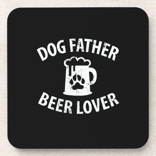 Posavasos Papi Gift Dog Padre Beer Lover (Frente)