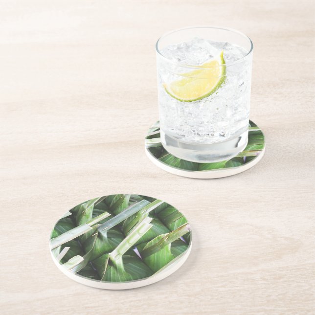 Posavasos Paquetes de hojas de plátano envueltos (Lado)