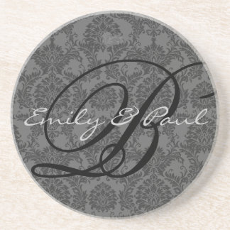 Posavasos para aniversario de boda con monograma d