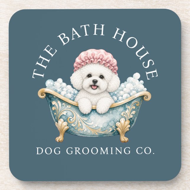 Posavasos para aseo de perro Bichon Frise - Turque (Frente)