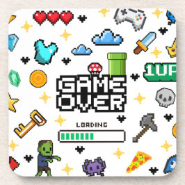 Posavasos para bebedores de videojuegos retro pixe