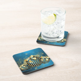Posavasos para Bebida Adornos Navideños Dorados