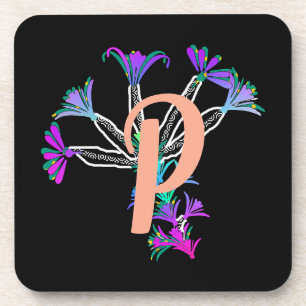 Posavasos para Bebida Inicial Monograma P