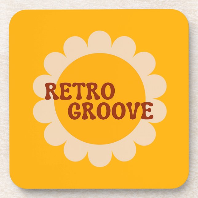 Posavasos para Bebida Retro Groove (Frente)
