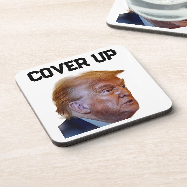 Posavasos para Bebida Trump Encubrimiento (Lado Izquierdo)