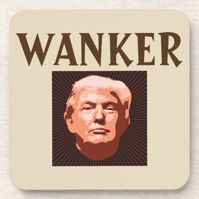 Posavasos para Bebida Trump Wanker (Frente)