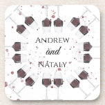Posavasos para fiesta de vino con acuarela<br><div class="desc">Fiesta de vino con acuarela</div>