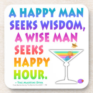 Posavasos para Happy Hour de Cork