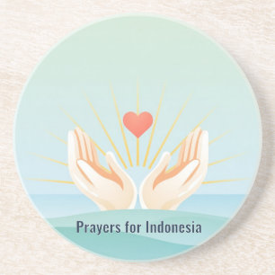 Posavasos para Indonesia Coaster de Piedra Arenisc