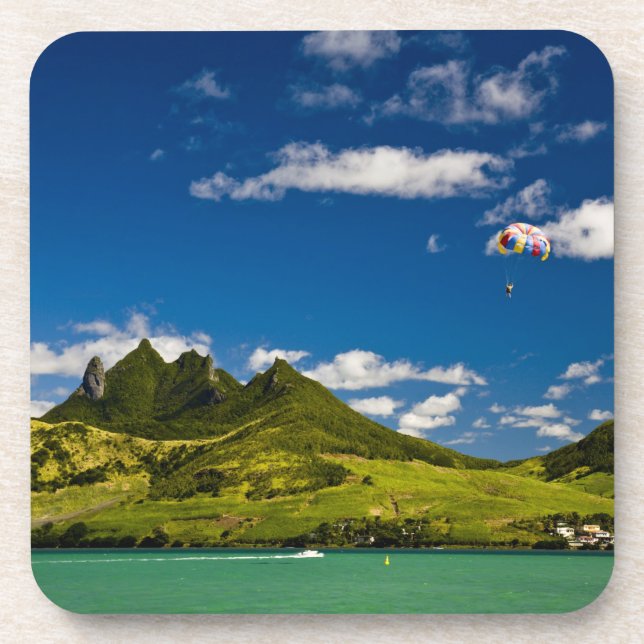 Posavasos Paracaidismo en Vista del impresionante León (Frente)