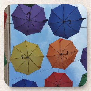 Posavasos Paraguas coloridos