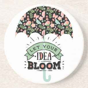 Posavasos Paraguas de florecimiento de ideas