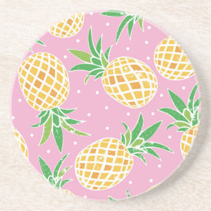 Posavasos Paraíso de la piña: patrón tropical