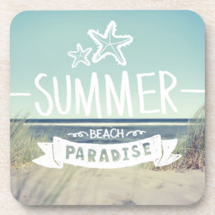 Posavasos Paraíso de la playa del verano