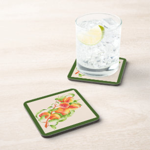 Posavasos 'Paraíso de masas' en un conjunto de montaña