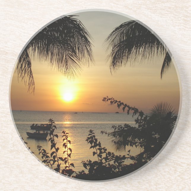 Posavasos Paraíso tropical de la playa (Frente)