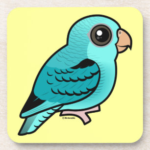 Posavasos Parakeet barrado turquesa