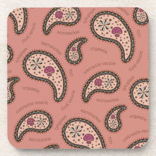 Posavasos Paramecia Paisley Biología Personalizable Malva