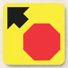 Posavasos Parar hacia delante Forma de diamante Monstruo plá