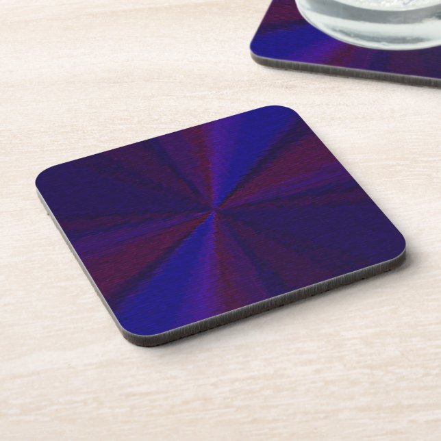 Posavasos Parche de degradado circular de azul a púrpura (Lado Izquierdo)