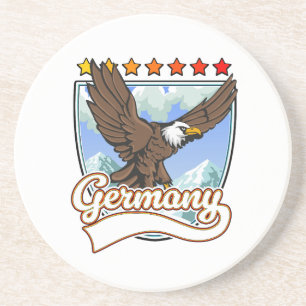 Posavasos parche de viaje a Alemania