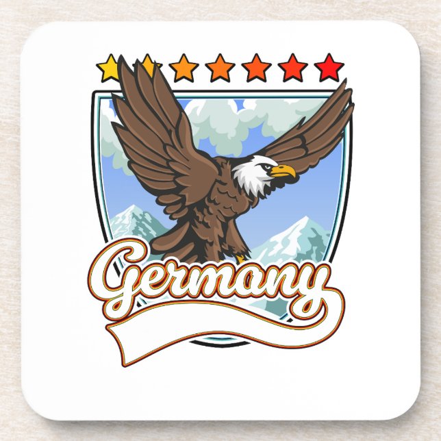 Posavasos parche de viaje a Alemania (Frente)