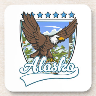 Posavasos Parche de viaje de Alaska