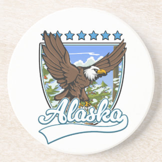 Posavasos Parche de viaje de Alaska