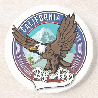 Posavasos Parche de viaje por aire de California