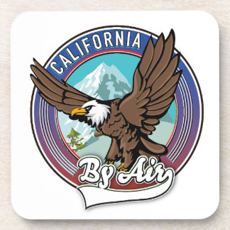 Posavasos Parche de viaje por aire de California