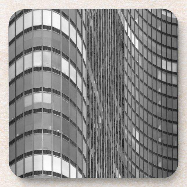 Posavasos Pared de cortina de acero y de cristal de moderno (Frente)