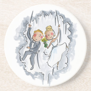Posavasos Pareja Boda escalada