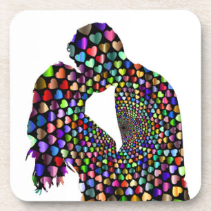 POSAVASOS PAREJA DE KISSING