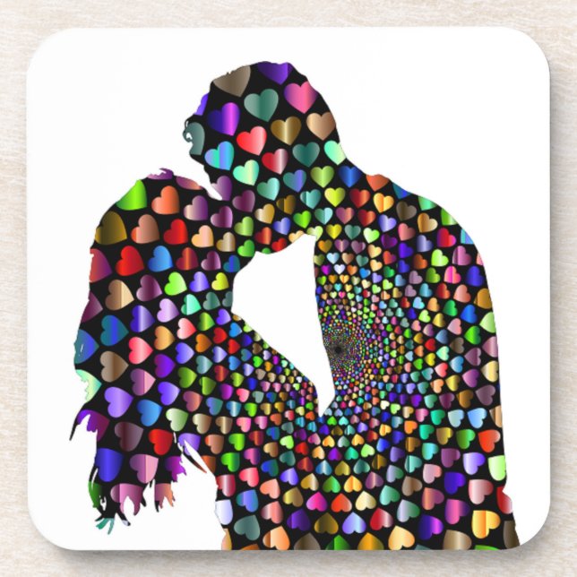 POSAVASOS PAREJA DE KISSING (Frente)