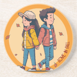 Posavasos Pareja de manos cogiendo la mano caminando juntos