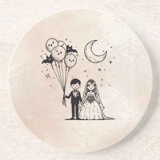 Posavasos Parejita Tenebrosa (Frente)