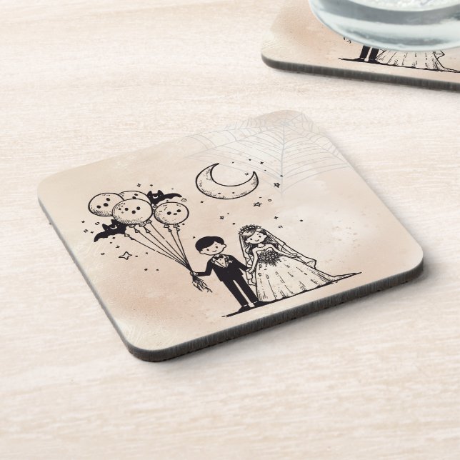 Posavasos Parejita Tenebrosa (Lado Izquierdo)