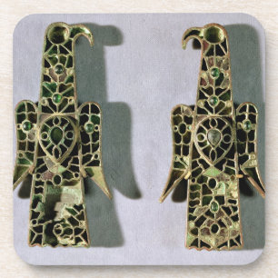 Posavasos Pares de broches Eagle-Formar (metal y esmalte)