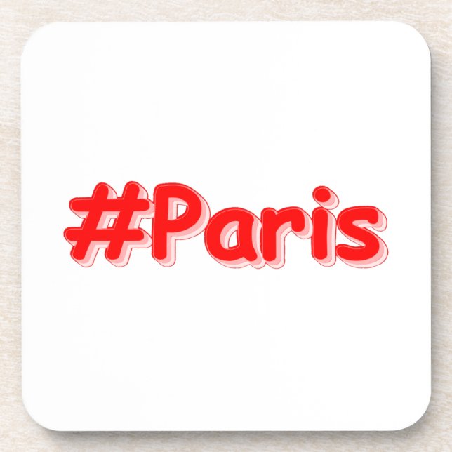 Posavasos "París". Diseño elegante. ¡Hazte con una en Zazzle (Frente)