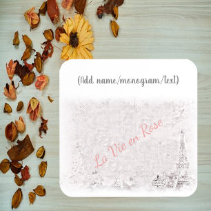 Posavasos París Feminine La Vie En Rosa