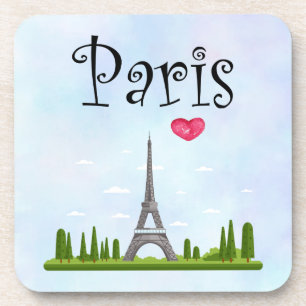 Posavasos París francés con Torre Eiffel