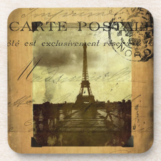Posavasos París matasellada