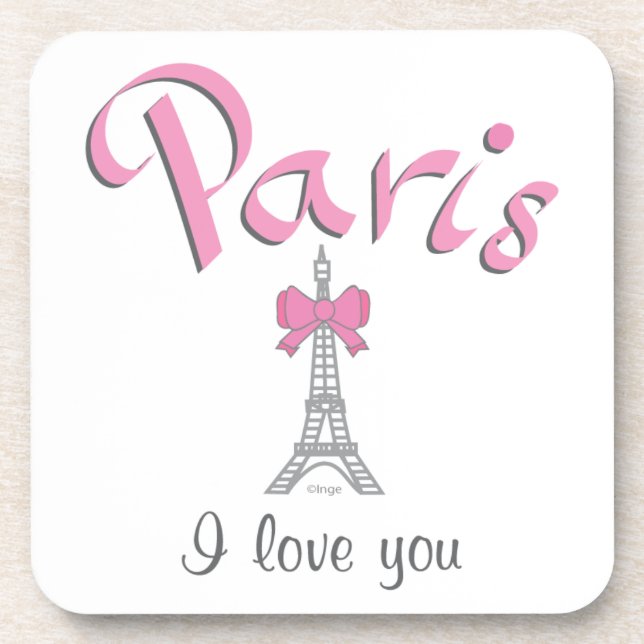 Posavasos París te amo (Frente)