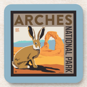Posavasos Parque nacional Arches, Utah   Jackrabbit