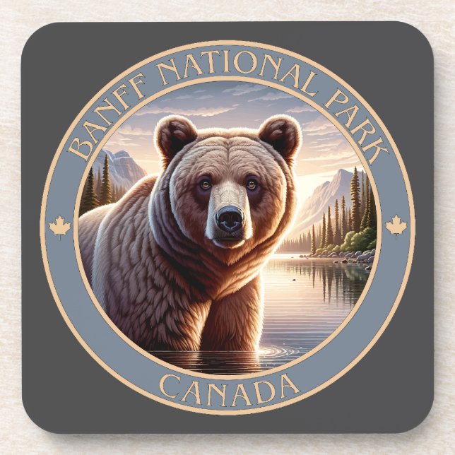 Posavasos Parque nacional Banff Canadá (Frente)