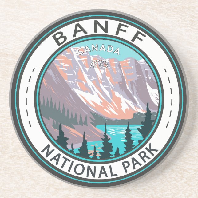 Posavasos Parque nacional Banff Lago Moraine Vintage (Frente)