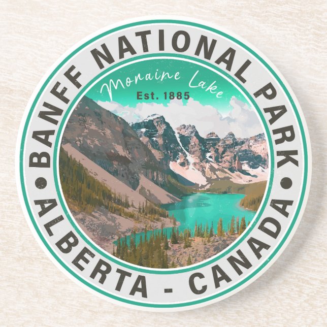 Posavasos Parque nacional Banff Moraine Lake Alberta Canada (Frente)