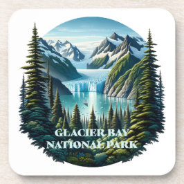 Posavasos Parque nacional de la Bahía del Glaciar Alaska