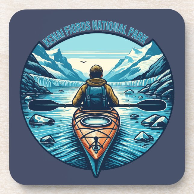 Posavasos Parque nacional de los fiordos de Kenai (Frente)